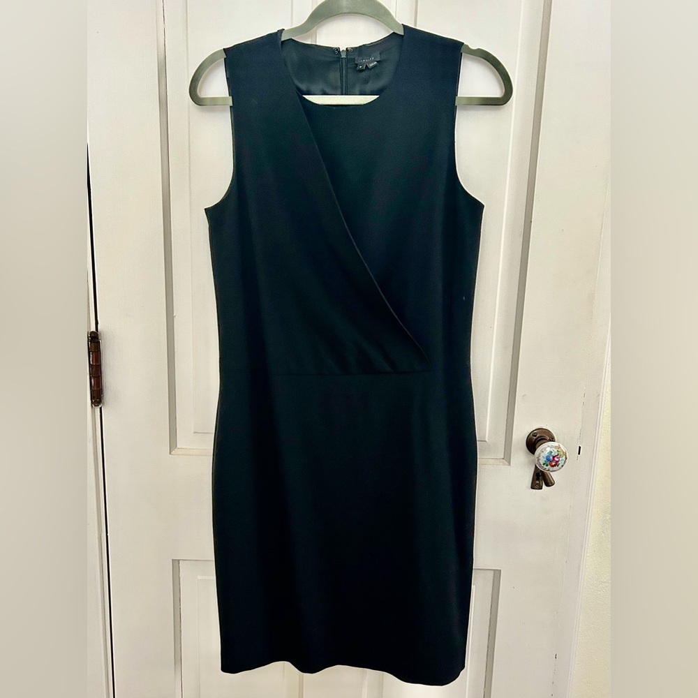 Theory Minimalist Black Midi Dress